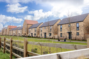 New build houses and apartments in St Neots, Cambridgeshire